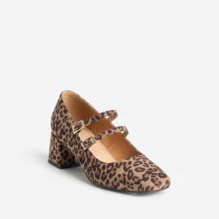 Babies beige à imprimé effet léopard