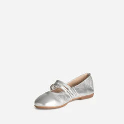 Babies BUGGY argentée cuir