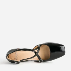 Babies noire brides croisées