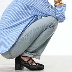 Babies noire résille à talon