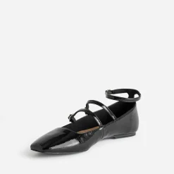 Babies noire vernie à triple bride