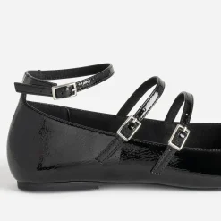 Babies noire vernie à triple bride