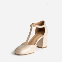 Babies salomé beige vernie à talon