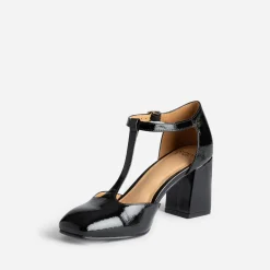 Babies salomé noire vernie à talon