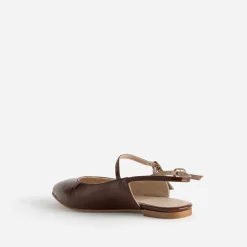 Babies slingback cognac cuir bout pointu