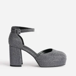 Babies TEXTO argentée à plateforme