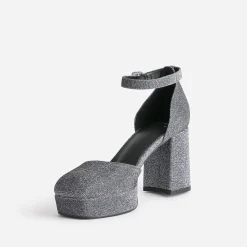 Babies TEXTO argentée à plateforme