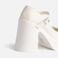 Babies TEXTO écrue vernie à plateforme