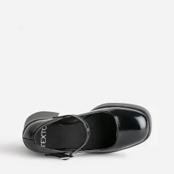 Babies TEXTO noire vernie à plateforme