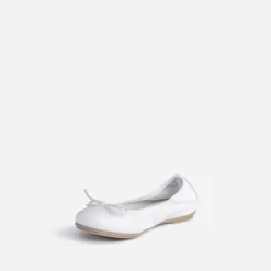 Ballerine BUGGY blanche en cuir