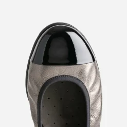 Ballerine CAPRICE bronze élastiquée à bout verni