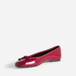 Ballerine rouge vernie
