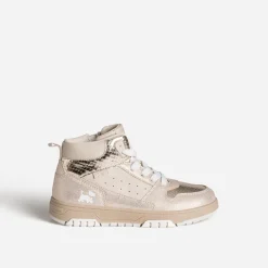 Basket CHIPIE beige et dorée bi-matière