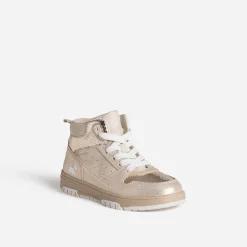 Basket CHIPIE beige et dorée bi-matière