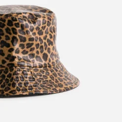 Bob réversible motif léopard et noir