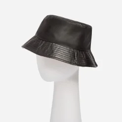 Bob réversible noir et carreaux