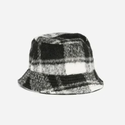 Bob TEXTO noir à motif carreaux