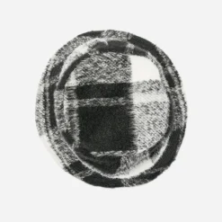 Bob TEXTO noir à motif carreaux