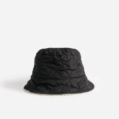 Bob TEXTO réversible noir et sherpa écru