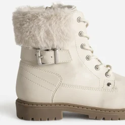 Boots à lacet BUGGY beige fourré