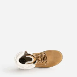 Boots à lacet BUGGY camel fourré