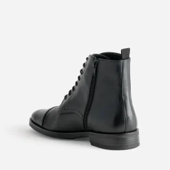 Boots à lacet ERAM FLEX noir cuir