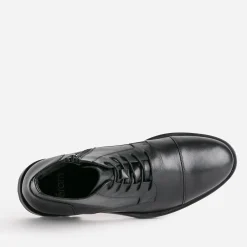 Boots à lacet noir cuir