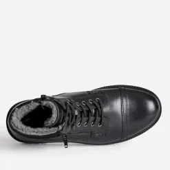 Boots à lacet REDSKINS noir en cuir