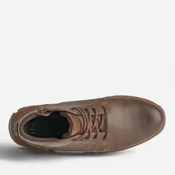 Boots à lacet TBS marron en cuir