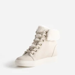 Boots beige clair fourrée