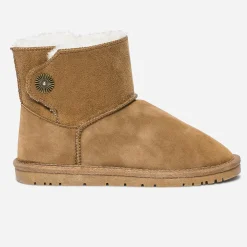 Boots camel suédé et fourré