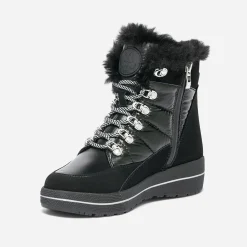 Boots CAPRICE noir bi matière fourré