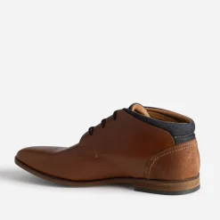 Boots en cuir cognac