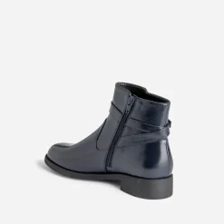 Boots marine éco-conçu avec bride cheville