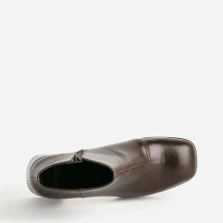 Boots marron à plateforme