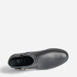 Boots noir éco-conçu avec bride cheville