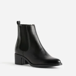 Boots noir en cuir