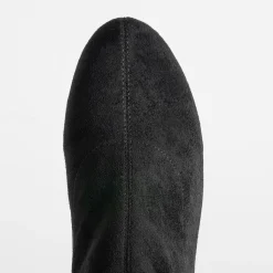 Boots noir suédé détail boucle