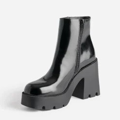 Boots TEXTO noir éco-conçu à semelle crantée