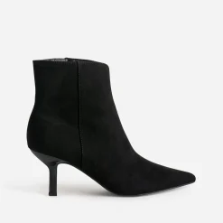 Boots TEXTO noir suédé à bout pointu