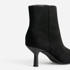 Boots TEXTO noir suédé à bout pointu