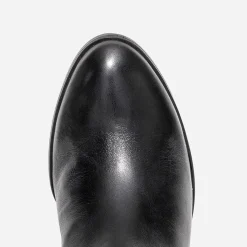 Botte CAPRICE noire cuir bimatière