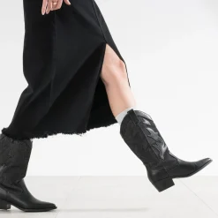 Botte TEXTO denim gris esprit santiag