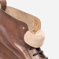 Bottine ERAM FLEX cognac en cuir éco-conçu