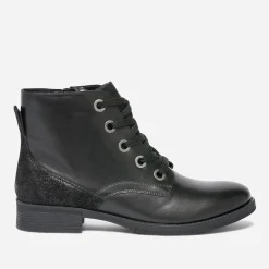 Bottine noire éco-conçue en cuir