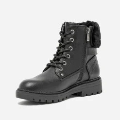 Bottine noire fourrée