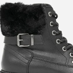 Bottine noire fourrée