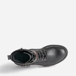 Bottine TEXTO noire et marron