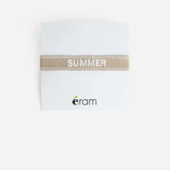 Bracelet beige broderie message