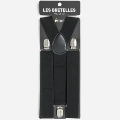 Bretelles noires pour homme